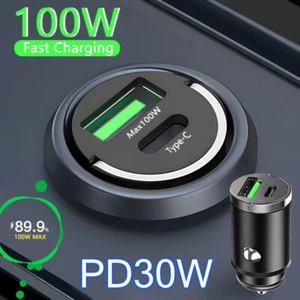 Adaptateur chargeur de voiture super rapide 2 ports USB pour téléphone portable iPhone Samsung Android - Photo 1 sur 13
