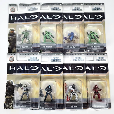 Lote/8 figuras coleccionables Halo Nano Metalfigs 2017 nuevas selladas con duplicados Foto 1 de 4