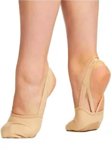 Capezio Canvas Hanami Pirouette Turning Half Shoe Contemporary Lyrical H064 Nude - Picture 1 of 2