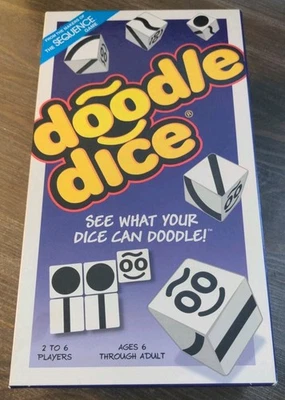 Doodle Dice Card Game Jax Ltd 2005 Complete Family #7030  -MINT! - Image 1 of 4
