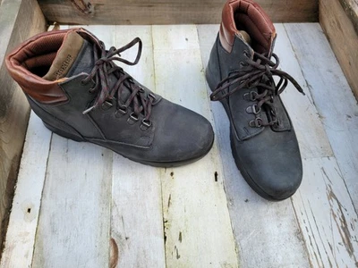 WalkMocs de cuero para mujer Dexter gris oscuro talla 8 Foto 1 de 4