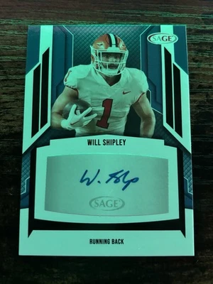 Will Shipley 2024 SAGE RC AUTO - Clemson / Eagles #A-WS2 - Image 1 of 2