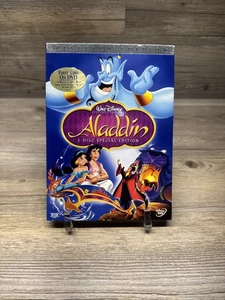 ALADDIN - Disney - 2 Disc Platinum Edition W/ Slipcover DVD NEW/SEALED - Picture 1 of 6