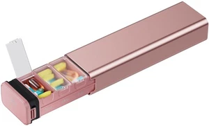 7 Day Weekly Metal Pill Organizer for Travel, Premium Aluminum Daily Pill Box... - Picture 1 of 7