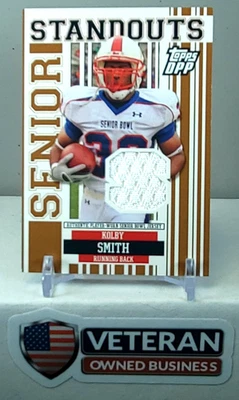 2007 Topps DPP Senior Standouts Jersey Kolby Smith Player Worn - Image 1 of 2