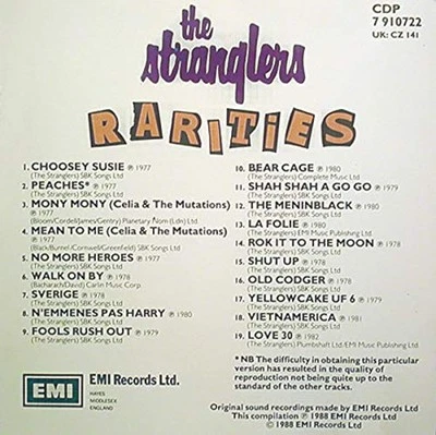 Stranglers - Stranglers Rarities - Stranglers CD YSVG The Cheap Fast Free Post - Image 1 of 2