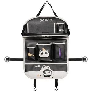 Auto Rückenlehnentasche mit Klapptisch – Kinder Organizer Panda Design - Bild 1 von 15