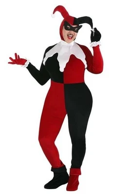 Disfraz de Harley Quinn talla grande de lujo para mujer - talla 1 X Foto 1 de 4