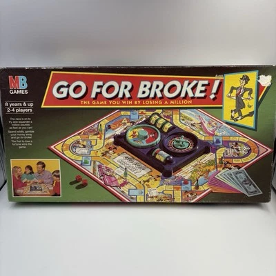 Go for Broke! Board Game MB Games 1993 Edition Family - Image 1 of 4