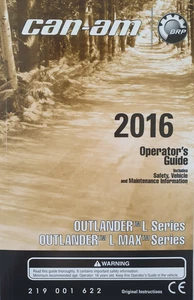 Can-Am Operator ́s Guide / Manual de instrucciones - Inglés - ATV Outlander L 2016 - Imagen 1 de 1