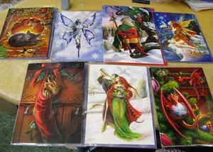 BEAUTIFUL YULE CARDS BY THE ARTISTS ANN STOKES AND BRIAR FREE PP UK ONLY - Picture 1 of 25