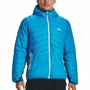 Under Armour Storm ColdGear Reactor Active Mens Hybrid Jacket Blue Running Run - Picture 1 of 30