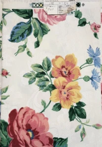 Interior Design Fabric SUNBRELLA Decorator Upholster Floral New 1 3/8 Yd Vintage - Imagen 1 de 16