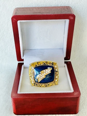 1994 San Diego Chargers AFC Championship Ring W Box, US SHIP Cover