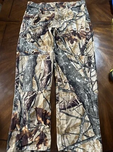 Wrangler Men's Double Knee Fusion 3D Camo Pants 36x30 Straight Leg Hunting Denim - Foto 1 di 8