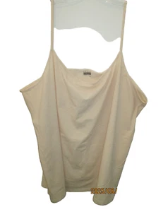Top cami básico beige elastano talla grande 4X ediciones básicas para mujer etiqueta nueva - Imagen 1 de 5
