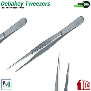 6" DeBAKEY Vascular Tissue Forcep Atraumatic Surgical Instruments ENT Veterinary - Picture 1 of 4