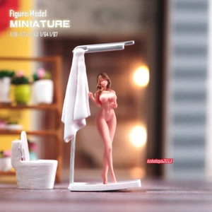 1/43 Bathing Sexy Beauty Girl Scene Miniatures Figures Doll For Cars Model Toy - Picture 1 of 7