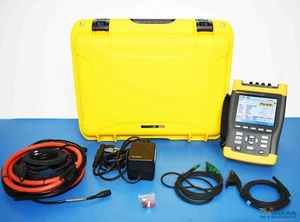 Fluke 435 Power Quality Analyzer PQA 3000A Flexi Stromsonden NIST kalibriert - Bild 1 von 10