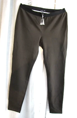 Eileen Fisher Milano Viscose Knit Brown Ponte Stretch Dress Pants New w Tags M - Image 1 of 4