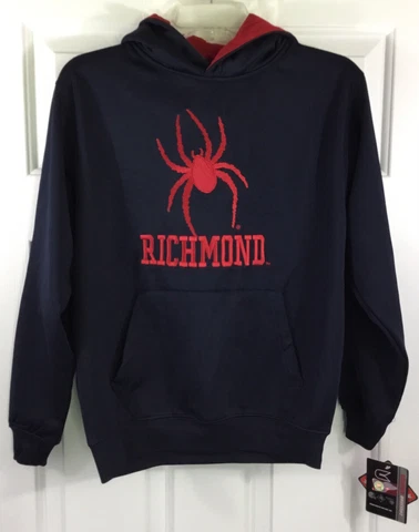 Richmond Spiders Colosseum Pullover Hoodie Navy/Red Youth Size M (12-14) New! Cover