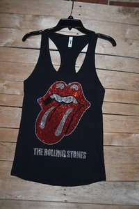 Rolling Stones rhinestone bling racer back tank top XS, S, M, L, XL,XXL - Picture 1 of 8