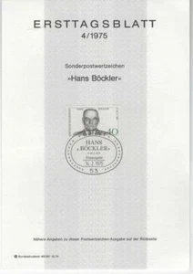 1975 BRD ETB 4 Hans Böckler - Bild 1 von 1
