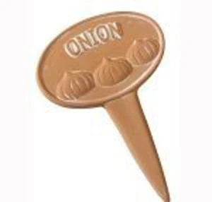 4x TERRACOTTA EARTHENWARE CLAY ONION PLANTER MARKER GARDEN LABEL TAGS, ALLOTMENT - Picture 1 of 1