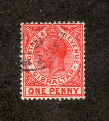 Гибралтар No77 б/у 1921 король Георг V - Изображение 1 из 1