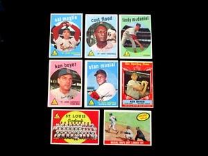 1959 TOPPS..STl CARDINALS TEAM SET...NM/EX/MT AVG...MUSIAL 2 x,BOYER 2 x,  READ! - Picture 1 of 10