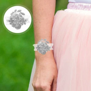 Wedding Wrist Flower Bride Bridesmaid Flowers Corsage for Bridal Garland - Imagen 1 de 12