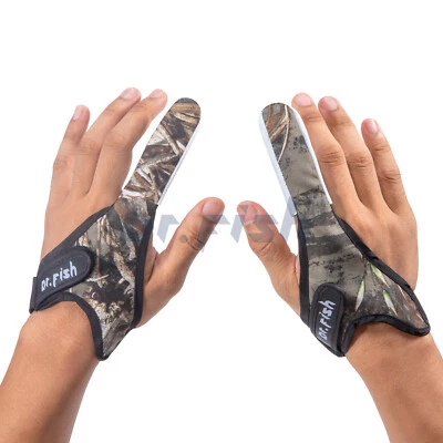 2pcs Fishing Gloves Casting Finger Stall Protector Anti-Slip Saltwater 4 Sizes  - Image 1 of 4