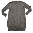 Sea Bleu Wool Cashmere Blend Gray Crewneck Long Sleeve Sweater Dress. Size L