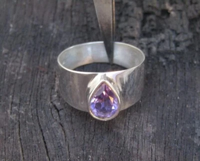 Purple Amethyst Ring Women Ring 925 Sterling Silver Statement Ring Gift For Her - Image 1 of 4