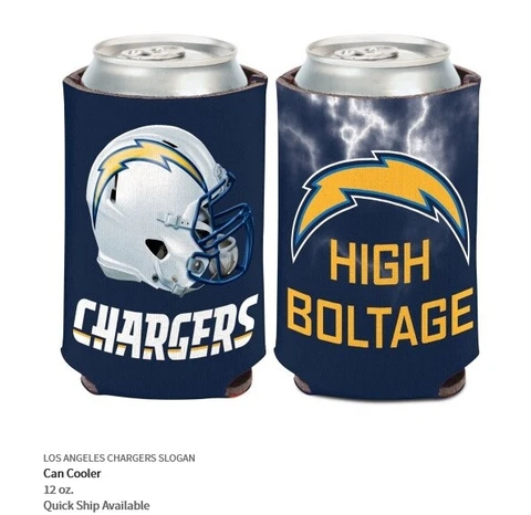 Los Angeles Chargers Slogan Tin Coolers NFL Football Can Cooler Cover