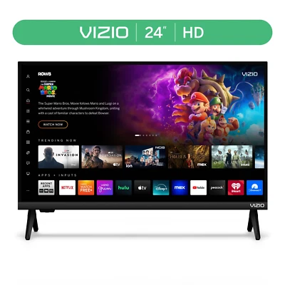 VIZIO TV 24-Inch Class HD 720P LED VHD24M-08 Smart Television Entertainment NEW - Image 1 of 4