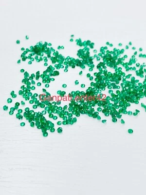 LOTE DE 40 PIEZAS PIEDRAS PRECIOSAS SUELTAS CALIBRADAS ONXY VERDE CORTE REDONDO FACETADO 1,5x1,5 mm e Foto 1 de 4