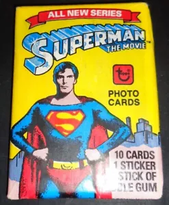 1978 Topps SUPERMAN The Movie Unopened Wax Pack NM+ Cards 2nd Series - Picture 1 of 3