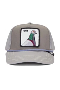 Goorin Bros The Farm SnapBack Trucker Hat Homie Pigeon Cool Grey Authentic NEW - Picture 1 of 2