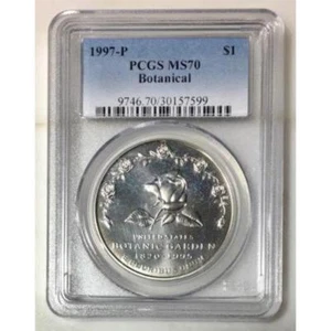 1997 Botanical Dollar PCGS MS70 ***Rev Tye's Coin Stache*** #7599145 - Picture 1 of 4