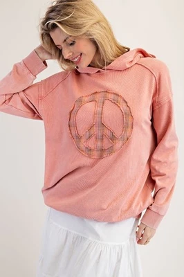 НОВЫЙ МОЛЬБЕРТ ОДЕЖДЫ СТИРАЛИ МАХРОВЫЙ ВЯЗАНЫЙ ПУЛОВЕР МИРА ТОЛСТОВКА С КАПЮШОНОМ КОРАЛЛ РАЗМЕР БОЛЬШОЙ - Изображение 1 из 4