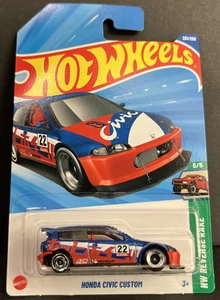 Rastrillo inverso Honda Civic Custom 5/5 HW 2025 Hot Wheels 201/250 ~ envío en caja gratis - Imagen 1 de 9