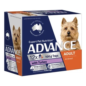 Advance Turkey Adult Trays Wet Dog Food 100g x 12 - Picture 1 of 1
