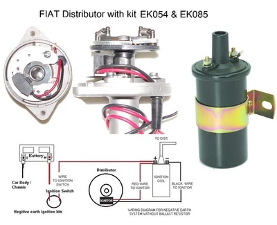 Electronic ignition kit & Coil Alfa Fiat Marelli & Femsa Distributors UK stock - Image 1 of 3