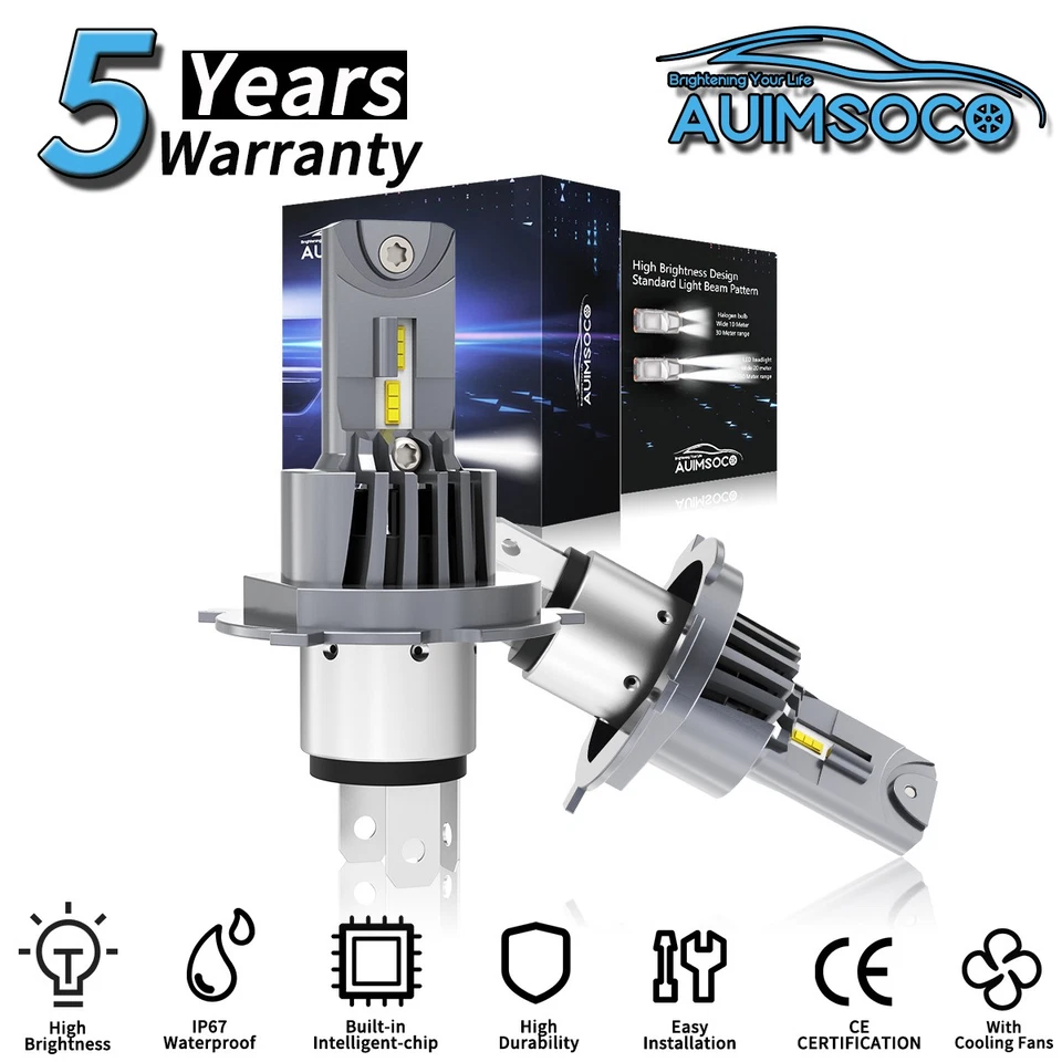 For Chevrolet LCF 4500XD 2017-2020 5.2L LED Headlight Bulbs Cool White 36000LM - Image 1 of 4