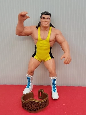 Figura de acción de lucha libre Scott Steiner 1990 WCW Galoob luchador de colección WWF WWE Foto 1 de 4