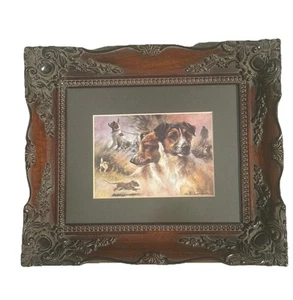 Jack Russel Terrier Dog Puppy Beautifully Framed Art Print Signed See Pictures - Picture 1 of 24