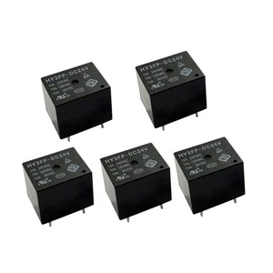 5 Stück Leistungsrelais HY3FF-DC24V 24VDC 10A 250 Leistungsrelais PCB-Typ - Picture 1 of 4