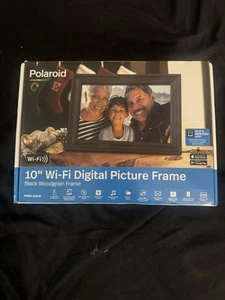 Polaroid 10" Wi-Fi Digital Picture Frame Woodgrain Touchscreen NEW Open Box - Picture 1 of 1