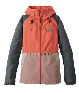 LL Bean Mountain Classic Anorak Women L Water Resistant Multicolor Jacket NWT - Picture 1 of 4